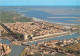 AIGUES MORTES Vue Aerienne De La Cite De St Louis 23(scan Recto-verso) MA1173 - Aigues-Mortes