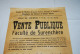 AF1 Affiche - Vente Publique Notaire - Tournai - Notaire Gérard - 1959 N°3 - Posters