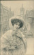 M.M. VIENNE 1900s ART NOUVEAU POSTCARD SIGNED WICHERA  - WOMAN & MISTLETOE - N.791 (5523) - Vienne