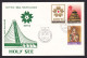 Vatican: FDC First Day Cover, 1970, 3 Stamps, Exposition EXPO'70 Japan, Logo Expo70, Heritage (minor Damage) - Covers & Documents