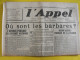 L'appel N° 127 Du 5 Août 1943. Costantini. Chaumet Dieudonné Francisme Collaboration Antisémite Milice Légion LVF - Autres & Non Classés