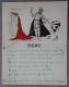 Menu érotique (publicité Médicale), Texte Manuscrit - Menükarten