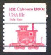 United States, Scott #1905a, Used(o), 1984 Coil, Transportation Series: Caboose Of 1890s, 11¢, Red - Used Stamps