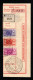 SOMALIA AFIS, I.P. P24, RICEV. BOLLETTINO PACCHI POSTALI, 1951 , DA MOGADISCIO - Somalia (AFIS)