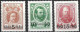 1913 - Timbres De Russie - Tricentenaire Des Romanov Surchargés - N° 175 - 176 - 177- Neufs ** -10 - Levante