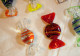 Lot De 7 Bonbons Murano En Verre Soufflé Et Torsadé - Ref BX24MUR006 - Glas & Kristal