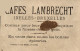 CHROMO CAFES LAMBRECHT BRUXELLES LAPIN - Tea & Coffee Manufacturers