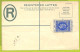 39907 - SEYCHELLES - Postal History -  Registered STATIONERY COVER  H & G  # 1 - Seychelles (...-1976)