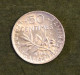 Pièce En Argent Française 50 Centimes 1918  - French Silver Coin - 50 Centimes