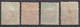 1908 - TURQUIE - SERIE COMPLETE YVERT N°130/133 * MH - COTE = 65 EUR. - Ongebruikt