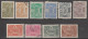 1913 - TURQUIE - SERIE COMPLETE YVERT N°160/169 * MH (3 PETITES VALEURS OBLITEREES) - COTE = 150 EUR. - Ongebruikt