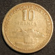 RARE - DJIBOUTI - 10 FRANCS 1965 - KM 11 - COTE FRANÇAISE DES SOMALIS - Djibouti