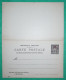 ENTIER SAGE 10C SURCHARGE CHINE ROUGE CARTE POSTALE AVEC REPONSE NEUF COVER FRANCE - Cartes Postales Types Et TSC (avant 1995)