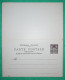 ENTIER SAGE 10C SURCHARGE CHINE ROUGE CARTE POSTALE AVEC REPONSE NEUF COVER FRANCE - Standard Postcards & Stamped On Demand (before 1995)
