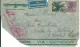 BRESIL LETTRE CONDOR ZEPPELIN 4$200  POUR ROCHE LA MOLIERE ( LOIRE )  DE 1934 DESTINATION RARISSIME  LETTRE COVER - Cartas & Documentos