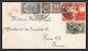 11117 Affranchissement Composé 1945 Lettre Cover Mexique Mexico  - Mexique