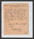 10502 Paix 50c Date 235 Recommandé + Complément Bourg La Reine 1933 Carte Lettre Entier Postal Stationery France  - Cartes-lettres
