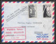 10235 1ère Liaison Lille Bruxelles Par Helicoptère SABANA 3/3/1957 Belgique Lettre Cover France Aviation  - First Flight Covers