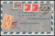 11987 Registered 1950 Pour Paris Lettre Cover Uruguay  - Uruguay