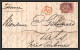 11682 LAC N°16 Victoria 4p Bord De Feuille Cachet 10 Vals Ardèche 1861 Lettre Cover Angleterre England Uk  - Lettres & Documents