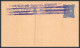 11613a 4 Pies Anchal Card Error Double Overpint 3 Lignes Neuf TB Travancore-Cochin Entier Stationery Postcard Inde India - Ansichtskarten