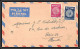 11562 N°24/25 Coins 1952 Pour Paris Par Avion Lettre Cover Israel  - Brieven En Documenten