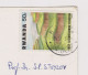 RWANDA Karisimbi Volcano View, Vintage 1980s Photo Postcard With 50F Topic Stamp Sent Abroad To Bulgaria (567) - Storia Postale