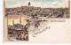 SOUVENIR DE CONSTANTINOPLE         LITHO  2 VUES       PRECURSEUR - Turkey