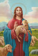 CRISTO SANTO Cristianesimo Religione Vintage Cartolina CPSM #PBP808.IT - Jesus