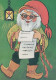 BABBO NATALE Natale Vintage Cartolina CPSM #PAK778.IT - Santa Claus
