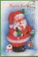 BABBO NATALE Natale Vintage Cartolina CPSM #PAK579.IT - Santa Claus