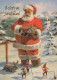 BABBO NATALE Natale Vintage Cartolina CPSM #PAJ533.IT - Santa Claus