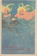 ANGELO Buon Anno Natale Vintage Cartolina CPSMPF #PAG758.IT - Anges