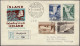 Islande 1956 Y&T 261 à 268 Sur 2 FDC. Électrification, Chutes D'eau, Barrages - Electricité