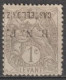 1920 - CASTELLORIZO - RARE SURCHARGE RENVERSEE YVERT N°1d * MH SIGNE CALVES - COTE = 230 EUR. - Unused Stamps