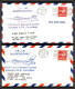 12576 Lot 2 Couleurs Yf-16 Supersonic Nasa Edwards 26/6/1974 Premier Vol First Missile Firing Lettre Airmail Cover Usa - 3c. 1961-... Covers