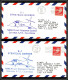12577 Lot 2 Couleurs B-1 Strategic Bomber Edwards Nasa 8/8/1975 Premier Vol First Flight Lettre Airmail Cover Usa  - 3c. 1961-... Storia Postale