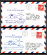 12577 Lot 2 Couleurs B-1 Strategic Bomber Edwards Nasa 8/8/1975 Premier Vol First Flight Lettre Airmail Cover Usa  - 3c. 1961-... Covers