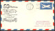 12396 50 Th Anniversary Brooklyn 17/9/1961 Premier Vol First Tanscontinental Flight Airmail Entier Stationery Usa  - 3c. 1961-... Lettres