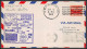 12190 Enveloppe Violet Fam 34 Houston To Balboa Canal Zone 4/6/1948 Premier Vol First Flight Lettre Airmail Cover Usa  - 2c. 1941-1960 Storia Postale