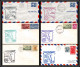 12330 Am 14 Extension Lot De 6 Tampa Jacksonville Miami Orlando Janvier 1959 Premier Vol First Flight Lettre Airmail - 2c. 1941-1960 Cartas & Documentos