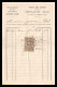 12937 10c Quittance 1889 Vins Wine Merlaton Firminy Loire Timbre Fiscal Fiscaux Sur Document France - Storia Postale