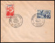12926 N°328 + 325 La Vallette Journée Du Timbre 1955 Fdc Premier Jour Algérie Lettre Cover - Covers & Documents