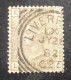 GB58 Victoria 4 P Gris Brun YT 64  Planche 17 Couronne Oblitéré - Used Stamps