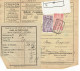 156 Plus 157 Timbres Chemins De Fer Belgique Sur Bordereau Colis Du 15-07-1925 Cachet Arrivée à Paris - Sonstige & Ohne Zuordnung