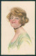 Artist Signed Pearle Fidler LeMunyan Glamour Lady Serie 80 Cartolina XP9970 - Otros & Sin Clasificación