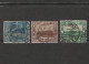 Sarre - Saar Land 5 Timbres Année 1922 - Port Bateau - Industrie Usine - Pont - Mi 92 - 91 - 86 Hotel De Ville Mi 88 89 - Usados