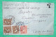 LETTRE BHANVAD INDE INDIA POUR TANANARIVE MADAGASCAR TAXE 10C + 50C X3 1F60 1937 LETTRE COVER FRANCE - Portomarken