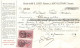 TIMBRES FISCAUX Sur Documents Ancy Le Franc Yonne 1939 Chassignelles - Brieven En Documenten