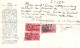 TIMBRES FISCAUX Sur Documents Ancy Le Franc Yonne 1939 Chassignelles - Lettres & Documents